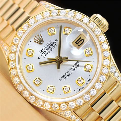 rolex datejust women diamond|rolex women's datejust diamond bezel.